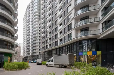 Budynek, w którym mieści się apartament