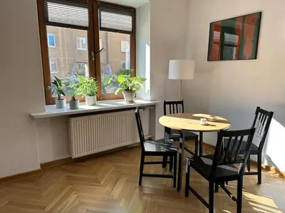 Plan piętra w obiekcie Stary Mokotów, z ogródkiem