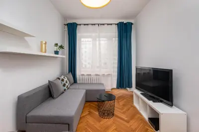 Telewizja i/lub zestaw kina domowego w obiekcie Stanisława Augusta 16 by Homeprime