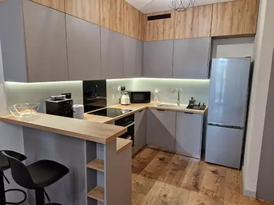 Kuchnia lub aneks kuchenny w obiekcie Warsaw-Aparts Sokratesa