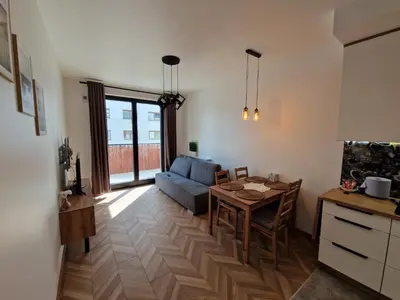 Kuchnia lub aneks kuchenny w obiekcie Warsaw-Aparts Sokratesa