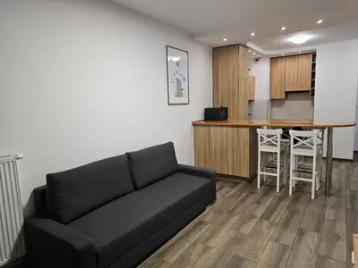 Kuchnia lub aneks kuchenny w obiekcie Stylish Newly Renovated 1BR Apartment with Free Parking near Arkadia