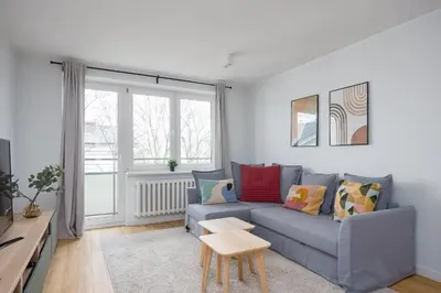 Część wypoczynkowa w obiekcie Śródmieście Homely Apartment by BookingHost