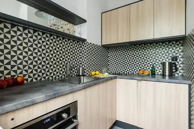 Kuchnia lub aneks kuchenny w obiekcie ShortStayPoland Joteyki (B125)