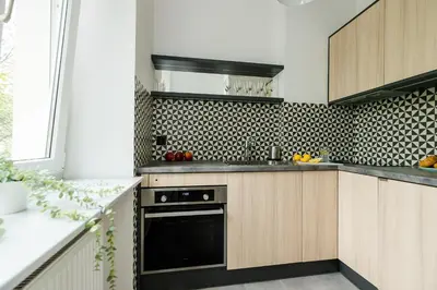 Kuchnia lub aneks kuchenny w obiekcie ShortStayPoland Joteyki (B125)