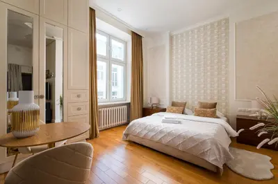 Łóżko lub łóżka w pokoju w obiekcie Luxury Apartment 76 by BookingHost