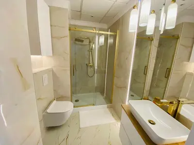Łazienka w obiekcie Gustowny apartament na Woli