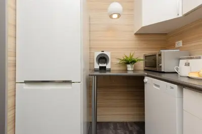 Kuchnia lub aneks kuchenny w obiekcie Comfort & Style City Center Apartments by Noclegi Renters