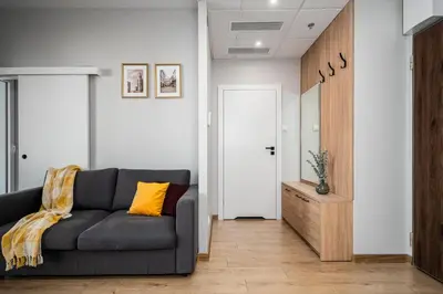 Część wypoczynkowa w obiekcie Warsview Apartments