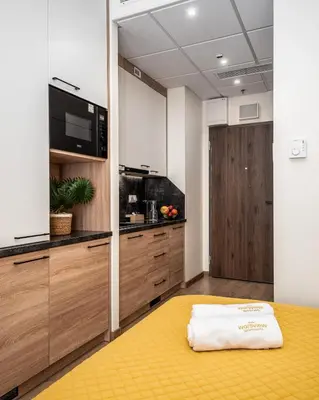 Kuchnia lub aneks kuchenny w obiekcie Warsview Apartments