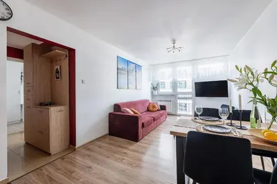 Telewizja i/lub zestaw kina domowego w obiekcie BOSA Warsaw Centrum Apartment Grzybowska39