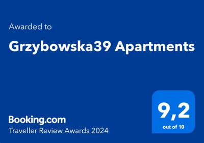 Certyfikat, podpis lub inny dokument wystawiony w obiekcie BOSA Warsaw Centrum Apartment Grzybowska39