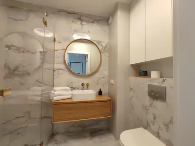 Łazienka w obiekcie Woronicza Premium Apartments - 80