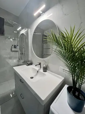 Łazienka w obiekcie Życzliwa Apartment