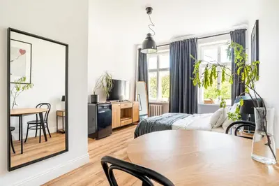 Część wypoczynkowa w obiekcie Rozbrat Studio with Park View
