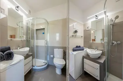 Łazienka w obiekcie Fantastica Warszawa#Cozy Flat#CityCenter#Smart aTV#Fast WiFi