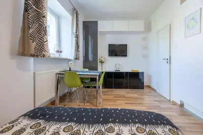 Telewizja i/lub zestaw kina domowego w obiekcie Fantastica Warszawa#Cozy Flat#CityCenter#Smart aTV#Fast WiFi