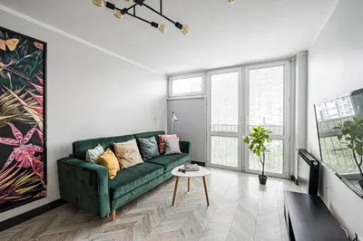 Telewizja i/lub zestaw kina domowego w obiekcie Luxury and Modern-City Center&G925
