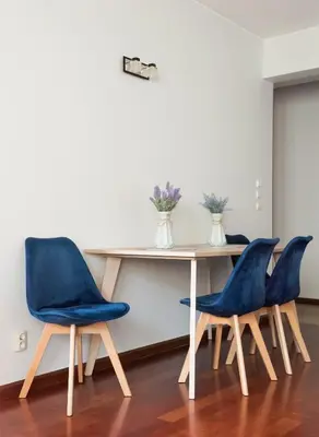Część wypoczynkowa w obiekcie Mokotów Open Business Apartment by BookingHost