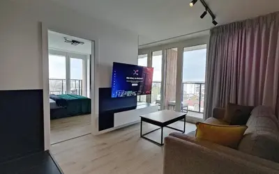 Telewizja i/lub zestaw kina domowego w obiekcie Nowa Grochowska