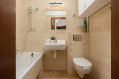 Łazienka w obiekcie Metro Racławicka Cozy Studio Apartment by Noclegi Renters