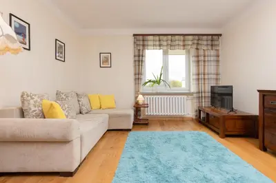 Część wypoczynkowa w obiekcie Metro Racławicka Cozy Studio Apartment by Noclegi Renters