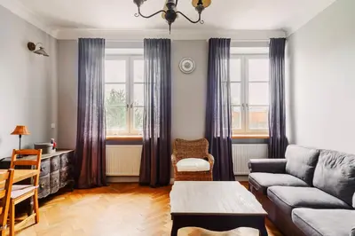 Część wypoczynkowa w obiekcie Designer flat in the heart of Old Town