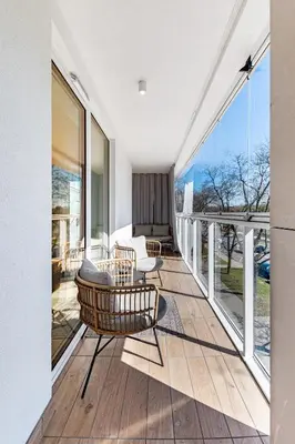 Balkon lub taras w obiekcie Woronicza by Your Freedom