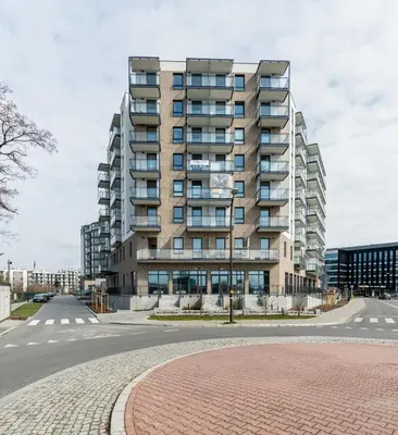 Budynek, w którym mieści się apartament