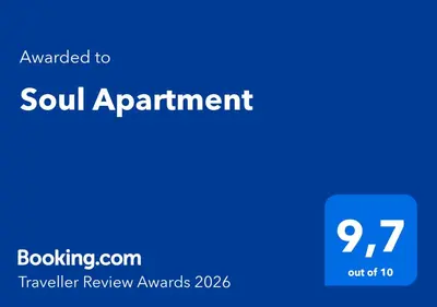 Certyfikat, podpis lub inny dokument wystawiony w obiekcie Soul Apartment