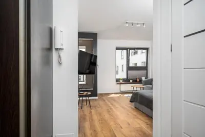Część wypoczynkowa w obiekcie Apartament Górczewska 181