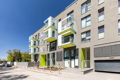 Budynek, w którym mieści się apartament