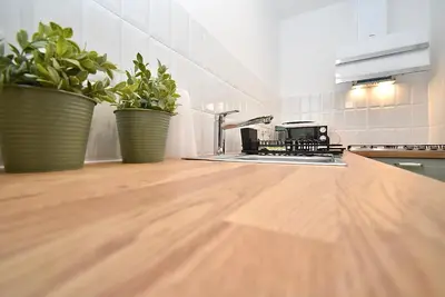 Kuchnia lub aneks kuchenny w obiekcie Rental Apartment Obrzeżna