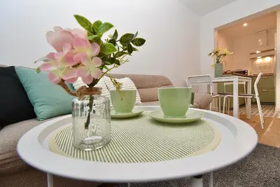 Część wypoczynkowa w obiekcie Rental Apartment Obrzeżna